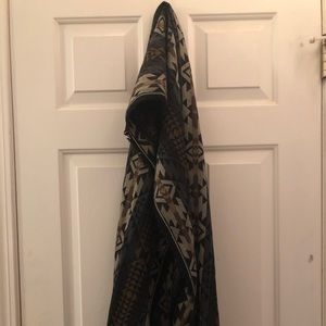 Tribal print scarf